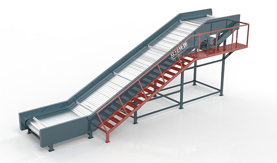 Metal Chain Conveyor-Waste Process