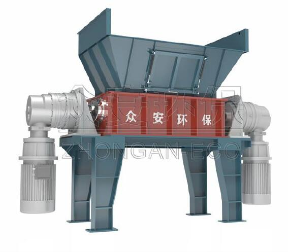 Waste to energy plant shredders in RDF production